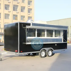 캘리포니아 DOT CE 인증 모바일 식품 트레일러 완전 장비 10 피트 하이 퀄리티 모바일 트럭
