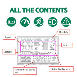 Elektrische fiets 24V 36V 48V 60V waterdichte slimme motorfietscomputer racefiets LCD display fietsaccessoires fiets snelheidsmeter - Product Image 4