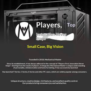 Gabinete de Computadora Mecánico Master C24 Mini-<span class=keywords><strong>ITX</strong></span> Full Tower de Acrílico para Escritorio Pequeño, Diseño de Cubo de Azúcar - Product Image 5