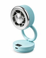 Mini ventilateur pliable avec affichage numérique de la batterie, 3 vitesses de vent, longue autonomie, rotation multi-angles, ventilateur portable pour les voyages