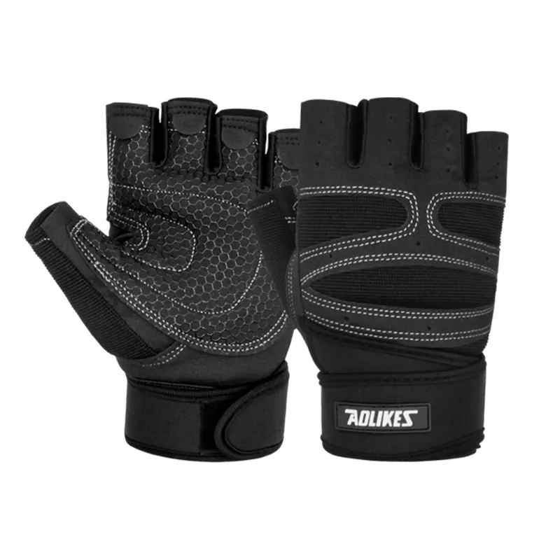 Aolikes Workout Training Sports Outdoor Basketball Pull-ups Gloves with Bandage