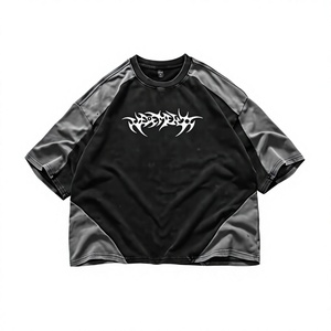 <b>Men's</b> <b>Black</b> <b>Red</b> Raglan Sleeve Sporty T-<b>Shirt</b> Embroidered Logo Quick Dry Regular Fit O-Neck Knitted Polyester - Product Image 6