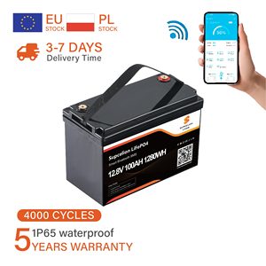 แบตเตอรี่ลิเธียมไอรอนฟอสเฟต 12V 100Ah |   แบตเตอรี่แบบ Deep Cycle สำหรับโซลาร์เซลล์, รถบ้าน, เรือ, รถกอล์ฟ, รถเข็นคนพิการ - Product Image 3