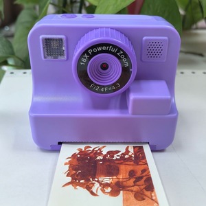 Purple Kids Digital <b>Camera</b> with 16X Zoom <b>Print</b> Photo Instant Printer for 3-6 Years Old Children - Product Image 1