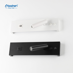 Lampada <span class=keywords><strong>da</strong></span> <span class=keywords><strong>Parete</strong></span> in Alluminio 2W 10W 12W con Porta di Ricarica USB Type-C, Faretto LED Antiabbagliamento per Testiera Letto - Product Image 1