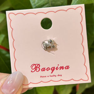 बारीक स्टड इयररिंग्स ने महिलाओं के लिए छोटे स्टड ईयररिंग्स के लिए दिल शादी के गहने बनाए - Product Image 4