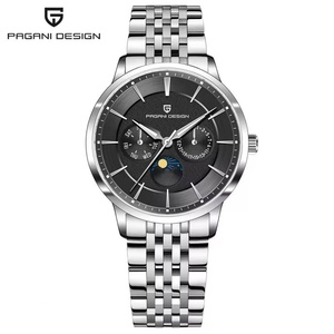 Montre Pagani Design PD1795, nouvelle montre à quartz pour homme, avec verre saphir, acier inoxydable, étanche - Product Image 1