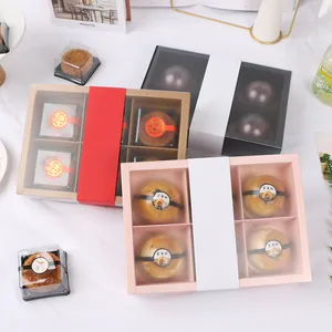 Boxes Cupcake Dessert Drawer Box With 2 4 6 8 Dividers Cupcake Packaging Pastry Boxes Wholesale Sweets Gift Moon Cake Box Cookies Bakery