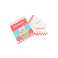 Boutique de cadeaux marron sur mesure, petit artisanat uni recyclé respectueux de l'environnement, votre propre logo pochette kraft à pizza de luxe à impression complète