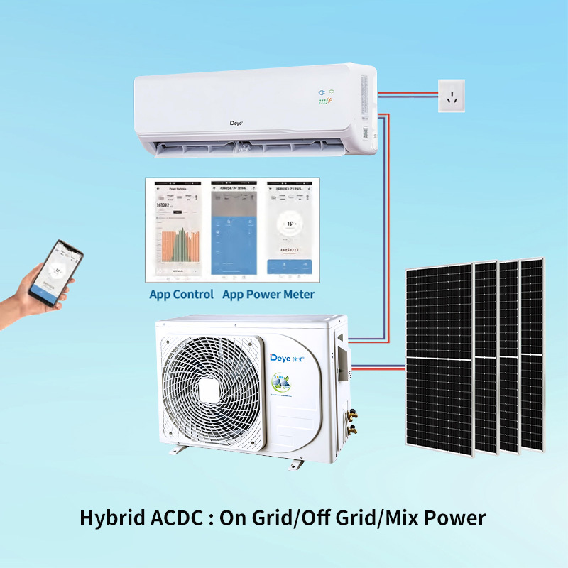 <strong>2026</strong> Solar Air Conditioner Hybrid ACDC Heating -15C Cooling 58C WiFi Controlled Split <strong>AC</strong> 9000-24000 BTU for Extreme Climates