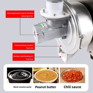 40-60kg/h Stainless Steel <strong>Paste</strong> <strong>Grinding</strong> Machine for Peanut Sesame <strong>Paste</strong>, Chili Sauce &amp; Hot Pot Base - Product Image 2