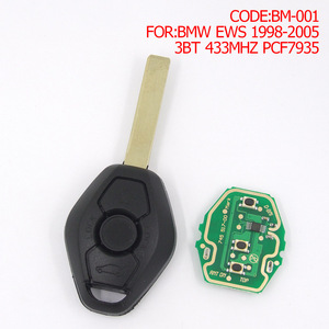 Chiave Auto remota automatica per chip <span class=keywords><strong>transponder</strong></span> BMW EWS 3 pulsanti 433MHz PCF7935 ID44 - Product Image 5