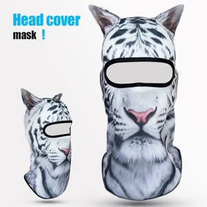 Passamontagna Sportivo Traspirante Personalizzato con Stampa 3D di Gatto per Uomo e Donna, Maschera Facciale con Orecchie - Product Image 2