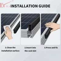 Bande d'étanchéité noire KX en EPDM de haute qualité pour panneaux solaires photovoltaïques Kaixuan, anti-âge et étanche aux intempéries