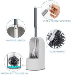 Spazzola per <span class=keywords><strong>WC</strong></span> VIPaoclean Ecologica a Doppia Testa, Nuovo Modello per Uso Domestico in Materiale PP per <span class=keywords><strong>Pulizia</strong></span> del Bagno - Product Image 4