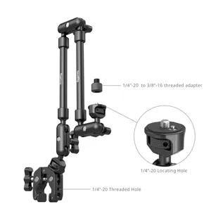 Brazo Mágico Ajustable de Aluminio con Kit de Abrazadera de Cangrejo y Trípode de Escritorio para Smartphones, Cámaras Web y Cámaras de Acción <span class=keywords><strong>SmallRig</strong></span> 4766 - Product Image 4