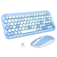 MOFII Nouveau Clavier et Souris Sans Fil 2.4G Hexagonal avec Optique 3D en Stock