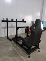 Profilé en aluminium 4080 Jeu Diy Direct Drive Motion Sim Racing Simulator conduction Cockpit Seat Handbrake Sim Racing Rig