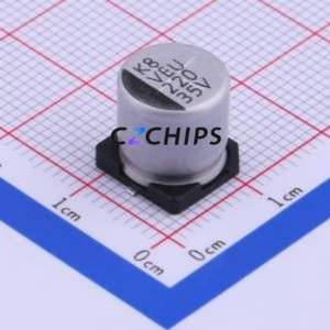 Condensador Electrolítico de Aluminio SMD VEU221M1VTR-1010, D10xL10mm 220uF 20% 35V 10mm - Product Image 1