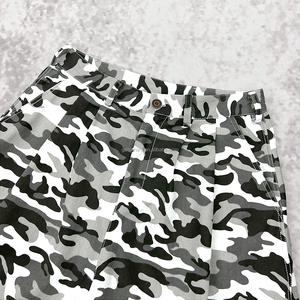 QIANSHI Custom Summer 6 Pockets Denim Sweat Camo Cargo Shorts for Men Baggy Designer Knee Length Men's Bermuda Shorts De Hombre - Product Image 4