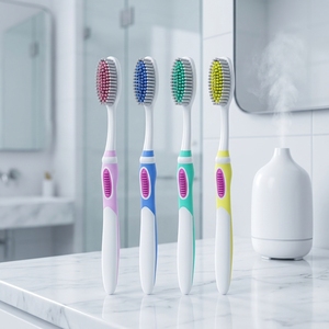 Cepillo de Dientes para Adultos con el Mejor Servicio, Cerdas de Nylon Suaves de Dureza Media con Soporte de Ventosa para Uso Doméstico - Product Image 2