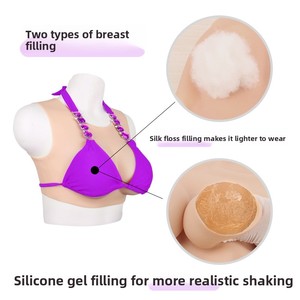 Prótesis de Seno Femenino de Silicona, Estilo Delgado, Transpirable y Ligero, para Crossdressing y Transmisiones en Vivo - Product Image 3