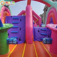 Château gonflable de conception nouvelle avec parcours d'obstacles, coutures renforcées sécurisées, piste stimulante, personnalisable OEM/ODM, sécurité garantie