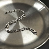 VAF Largeur 7mm Plat Angulaire Lien Polissage Bracelet 17 + 5CM En Acier Inoxydable Hommes À La Mode Personnalisé Lien Fermoir En Gros Bijoux