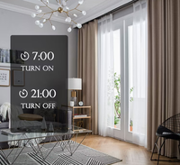 Tirai otomatis listrik pintar, aplikasi Tuya Motor kontrol WiFi nirkabel suara untuk aplikasi dalam ruangan kantor elektronik pintar
