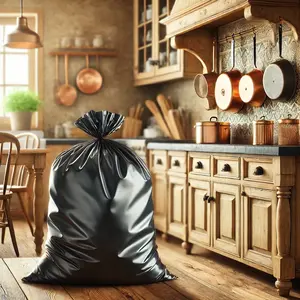 Bolsas de Basura de una Sola Capa de 20 micras con Fuelle Lateral Grueso, 10 Bolsas por Rollo, Uso Comercial, Características de Seguridad - Product Image 4