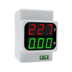 Medidor Digital de Voltaje y Amperaje de Doble Pantalla, CA 1-120A, 50-500V, CC 6-24V, LED, Medidor de Corriente y Hertzios - Product Image 1