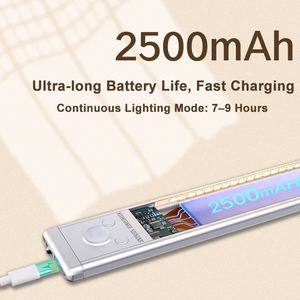 أضواء LED تحت الخزانة شريط ضوء ليلي قابل لإعادة الشحن مصباح خزانة لاسلكي مغناطيسي لسلالم المطبخ - Product Image 4