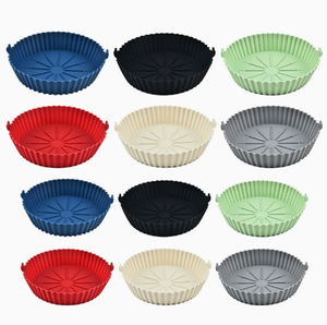 Silicone Baking <b>Pan</b> Non-stick Heat Resistant <b>Grill</b> <b>Pan</b> for Air Fryer <b>Microwave</b> Oven Pizza Baking Wholesale - Product Image 2