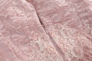 Abito da sera con piume di sirena <span class=keywords><strong>Nude</strong></span> rosa per feste ed eventi con la palla - Product Image 5