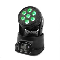 Mini projecteur LED mobile 7x12W RGBW DMX512 pour scène, événement, église, mariage, club, DJ