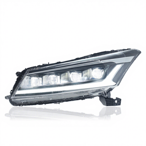 ชุดไฟหน้ารถยนต์ดัดแปลง 12V พร้อมเลนส์ LED ไฟวิ่งกลางวันและไฟเลี้ยว สำหรับรถยนต์ฮอนด้าแอคคอร์ด รุ่นที่ 8 ปี 08-13 - Product Image 4