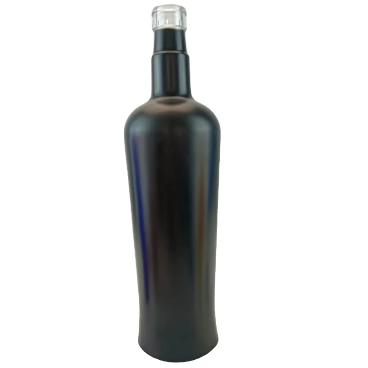 Toptan özel reaktif baskı şişe boş buzlu votka geri dönüştürülebilir cam şişe