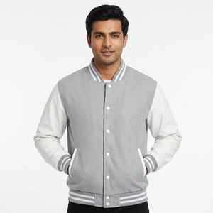 Fabricant OEM – Vestes brodées de haute qualité pour hommes – Uniformes de baseball personnalisés – Blousons décontractés en polaire d'hiver – Blousons universitaires en molleton de mouton - Product Image 1