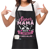 Tablier de cuisine amusant pour la fête des mères et les barbecues, tablier pour femmes à 3 poches, imperméable et résistant aux taches, en polyester