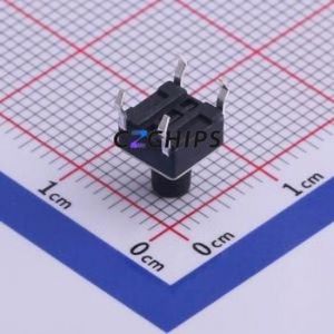 TC-1102-B-H-B Tactile Switch Through hole Component THT-4P,6x6mm Switch Single Pole Single Throw Round Button 1.6N Through Hole - Product Image 2