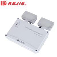 Usine d'éclairage d'urgence à double tête LED Vente en gros Éclairage d'urgence à deux têtes encastré à LED pour le passage Éclairage d'urgence à double tête LED