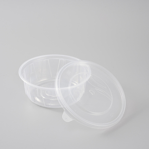 Bol rond jetable en plastique PP de qualité supérieure avec couvercle, récipient alimentaire <span class=keywords><strong>pour</strong></span> cupcakes, salades et soupes, origine Shandong, <span class=keywords><strong>pour</strong></span> aliments <span class=keywords><strong>pour</strong></span> bébés - Product Image 3