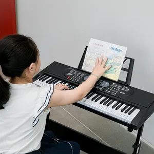 محاكاة BD الموسيقى لعبة تعليمية 61 مفتاح لوحة المفاتيح الموسيقى الإلكترونية البيانو لعبة للبيع بالجملة