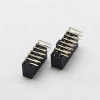 Espaciado de alta calidad, 2,54mm de altura, 8,5mm, PCB, cabezal hembra recto de doble fila, conector hembra de doble fila