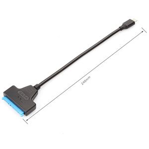อะแดปเตอร์แปลงสายเคเบิล <span class=keywords><strong>SAT</strong></span> เป็น USB Type C สำหรับเชื่อมต่อแล็ปท็อปกับฮาร์ดไดรฟ์ SSD HDD ขนาด 2.5 นิ้ว ความยาว 25 ซม. - Product Image 4