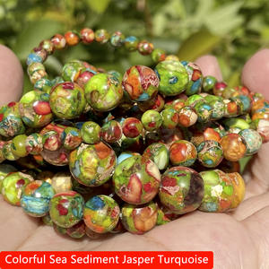 4 6 8 10mm बाघ आंख लावा Amazonite Turquoises Agates जैस्पर्स क्वार्ट्ज गार्नेट प्राकृतिक पत्थर मोती गहने बनाने के लिए DIY कंगन - Product Image 2