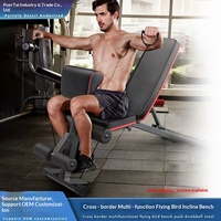 Banc de musculation pliable multifonction réglable avec protection lombaire, équipement d'exercice pour usage domestique, modèle MZ-1