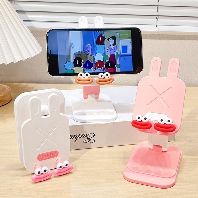 Phone Holder Desktop Stand Universal Cute Cartoon Sausage-mouth Design Must-have Lazy Binge-watching Height-adjustable