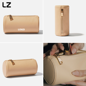 Borsa da Toilette personalizzata LZ in vera pelle piccolo trucco Organizer con Zip per viaggio uso <span class=keywords><strong>professionale</strong></span> <span class=keywords><strong>Trousse</strong></span> De Toilette - Product Image 3