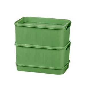Bac à semis rectangulaire en plastique avec trou de drainage pour boîte de plantation de bureau, culture hydroponique, germination de légumes, pousses de haricots - Product Image 2